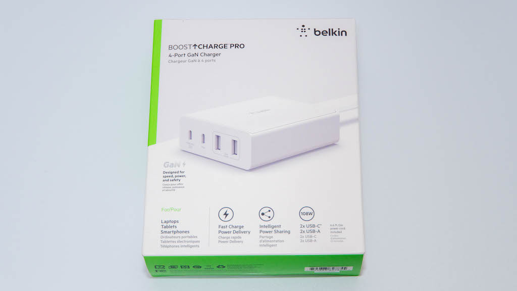 レビュー］Belkin BOOST↑CHARGE PRO 4ポートGaN充電器108W をチェック